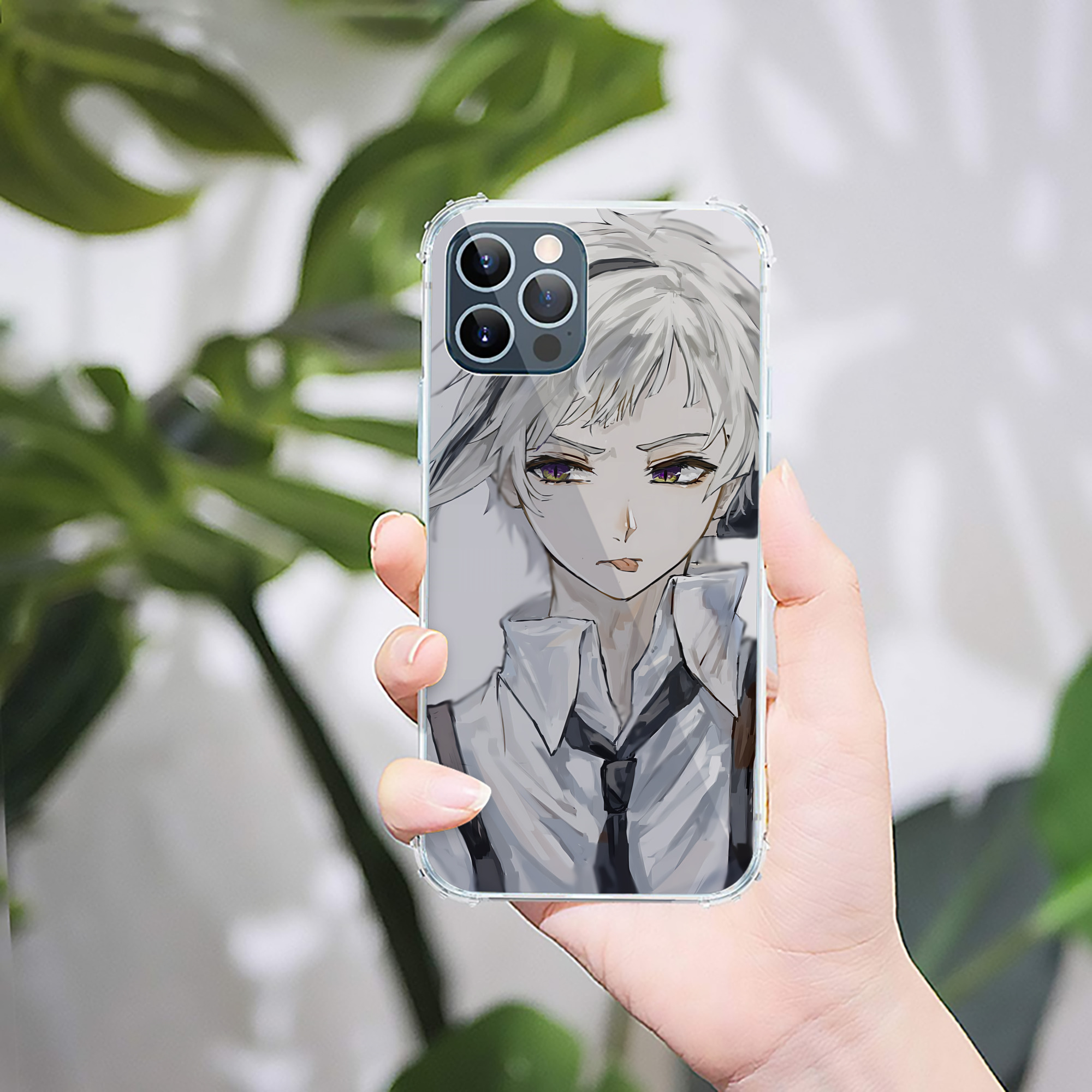 （画像用） 文豪ストレイドッグス Bungo Stray Dogs 【iPhone 12シリーズ対応】透明スマホケース（クリアソフトケース）